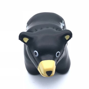 壓力球-中彈PU減壓球/黑熊造型發洩球-可客製化印刷logo_1